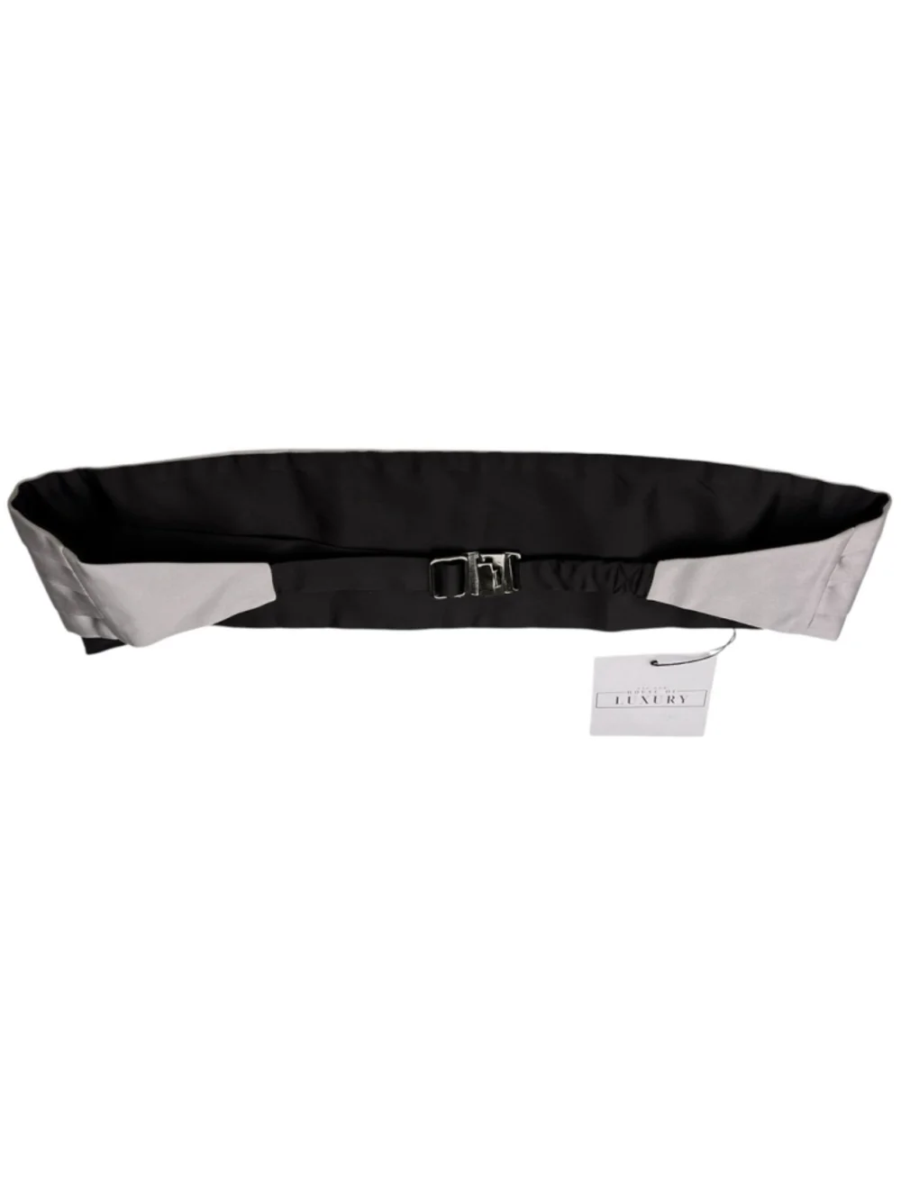 Ermenegildo Zegna Gray Silk Cummerbund OS Wedding Guest Formal Luxury Classic